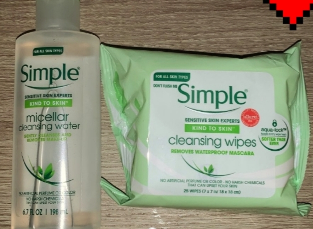 Simple Micellar Water and Wipes Combo